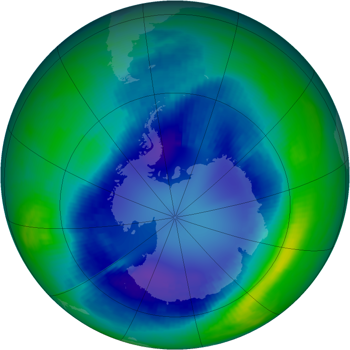 Ozone Map 2000-08-24